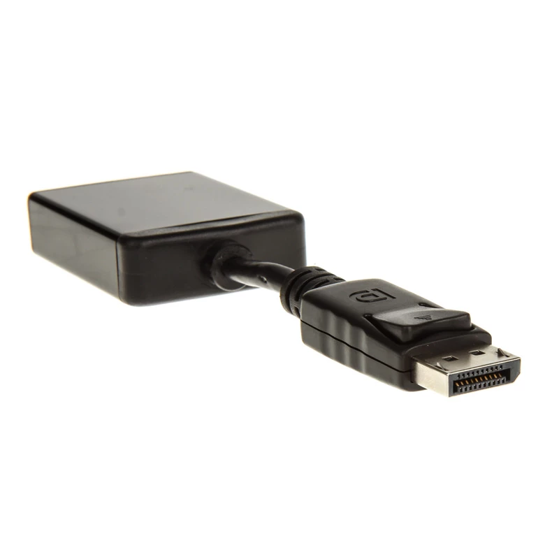 InLine DisplayPort-adapterkabel, DisplayPort male naar DVI-D 24+5 female, zwart, 0,2m
