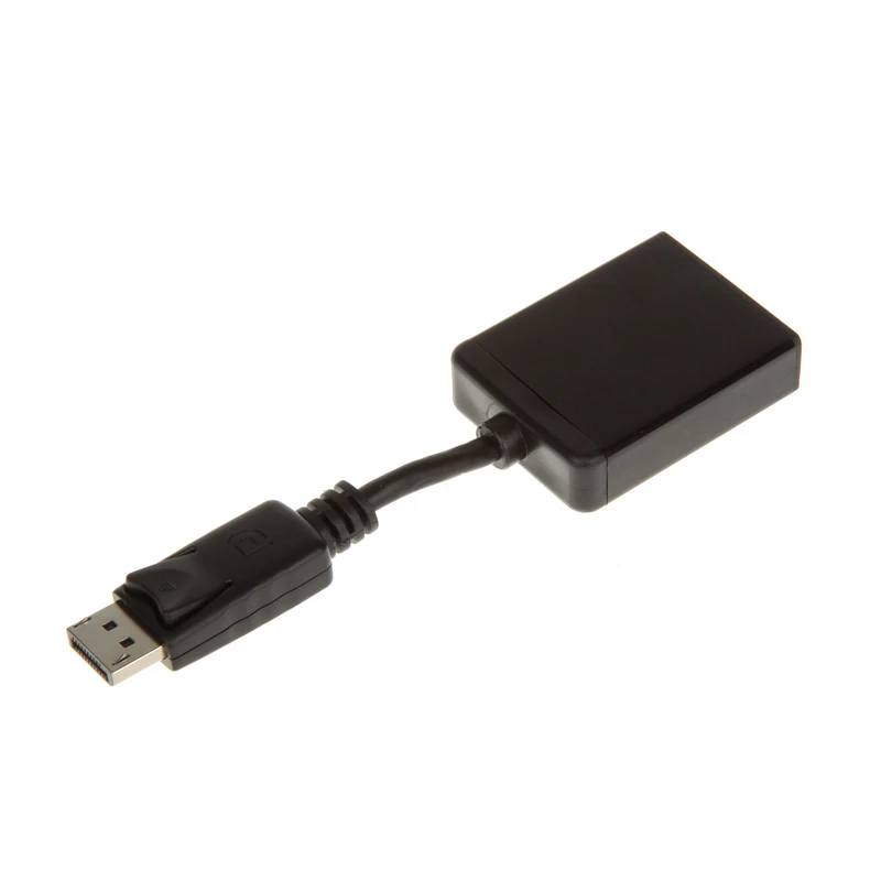 InLine DisplayPort-adapterkabel, DisplayPort male naar DVI-D 24+5 female, zwart, 0,2m