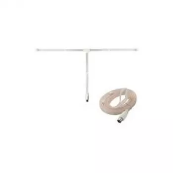 InLine FM dipool-werpantenne met IEC-bus, 75 Ohm, 2 m kabel, zwart (46230)
