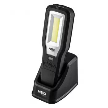 inspectielamp 550 lm COB LED met laadstation en sokkel