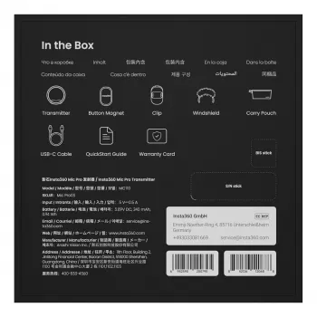 Insta360 Mic Pro transmitter MC110