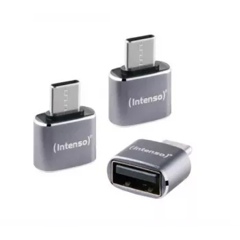 Intenso A480C USB-A naar USB-C adapter, USB 3.0, zwart