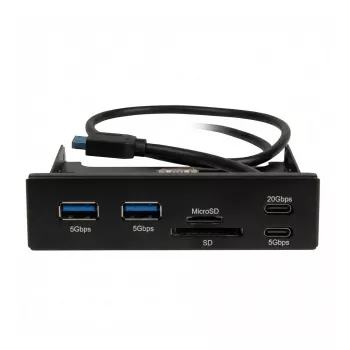 Inter-Tech Argus CI-22 interne kaartlezer voor 3,5-inch bay, USB 2.0, multi-kaart – zwart