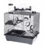 INZ INTER-ZOO Rocky Plus hamsterkooi zwart 420x290x550 mm