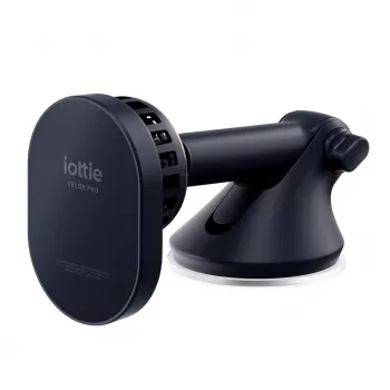 iOttie Velox Pro Active magnetische draadloze autohouder met oplader voor MagSafe iPhone, zwart met goudaccenten