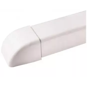 IVENSIS IPEP60 kabelgoot eindkap wit 60 mm PVC snap-on