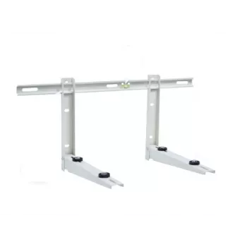 Ivensis IWL550 opklapbare wandplankdrager met montagerail, 550 mm, wit, gepoedercoat staal