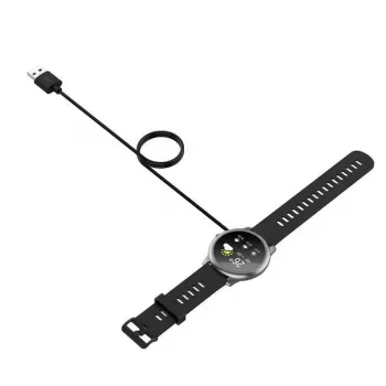 iWear CH2 universele USB 1m voedingskabel smartwatch 2-pins 4mm magnetische oplader