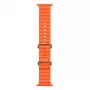 iWear S1 Grooved Soft Siliconen 20mm Band voor Apple Watch 49mm / 45mm / 44mm / 42mm Oranje