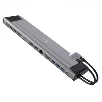 j5create JCD552 M.2 NVMe USB-C 3.2 Gen 2x2 dockingstation met 100W PD, HDMI & DisplayPort