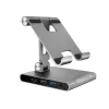 J5CREATE JTS224-N Multi-Angle Stand met USB-C Dockingstation voor iPad Pro (Space Grey)