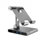 J5CREATE JTS224-N Multi-Angle Stand met USB-C Dockingstation voor iPad Pro (Space Grey)