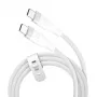 J5CREATE USB-C 60W ultra zachte dubbelgevlochten snellaadkabel - Space Grey, 1,2m