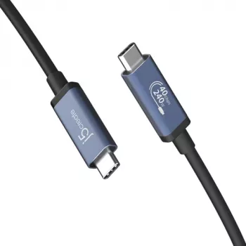 J5create USB4 40Gbps 240W USB Type-C kabel (0,8m, zwart)