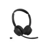 Jabra Evolve3 45 UC Stereo headset, Link 390c, oplaadstandaard, zwart