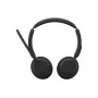 Jabra Evolve3 45 stereo-headset met Link 390a USB-A-adapter en standaard, UC-gecertificeerd, zwart