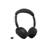Jabra Evolve3 65 Flex MS draadloze Bluetooth on-ear headset met Link 390c adapter, zwart