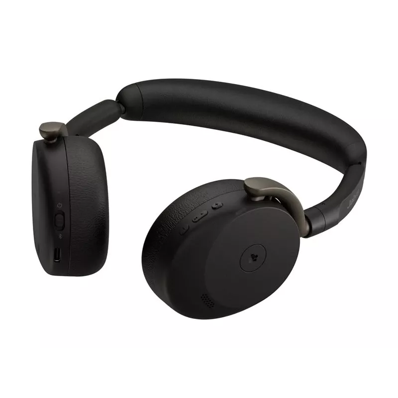 Jabra Evolve3 65 Flex MS draadloze Bluetooth on-ear headset met Link 390c adapter, zwart