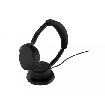 Jabra Evolve3 65 Flex UC headset, Link 390c, draadloze oplaadpad, zwart