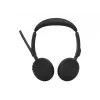 Jabra Evolve3 65 stereo Link 390a MS draadloze on-ear headset met Bluetooth en USB-A-adapter, geoptimaliseerd voor Microsoft Teams, zwart