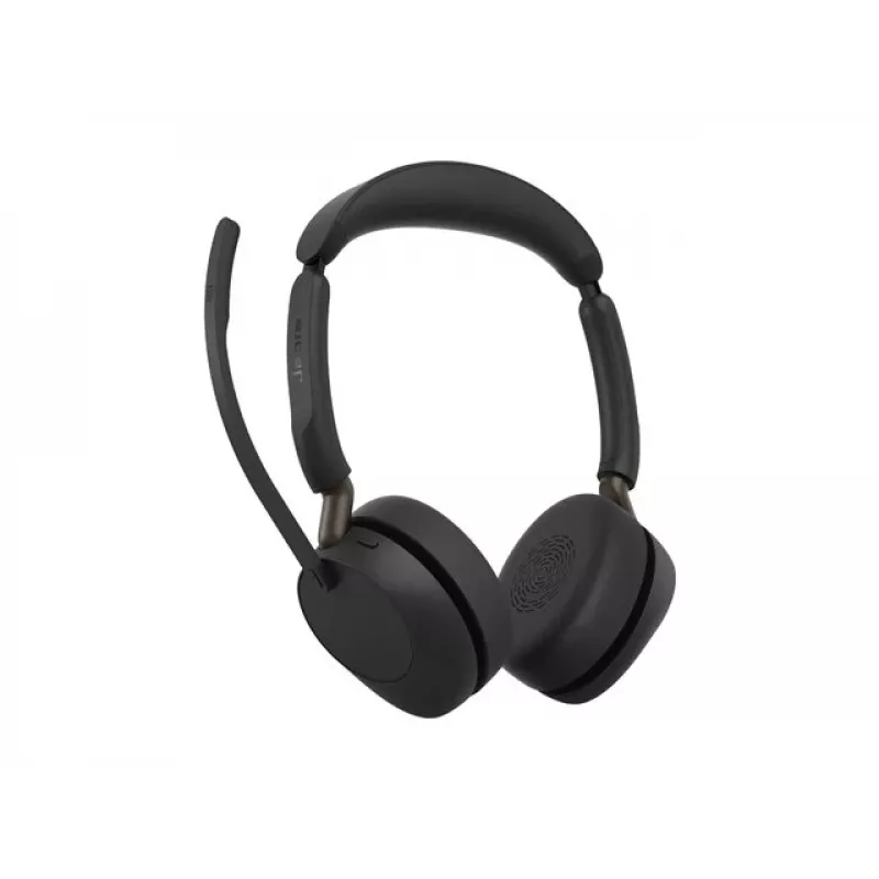 Jabra Evolve3 65 stereo Link 390a UC draadloze headset, zwart, Microsoft Teams gecertificeerd