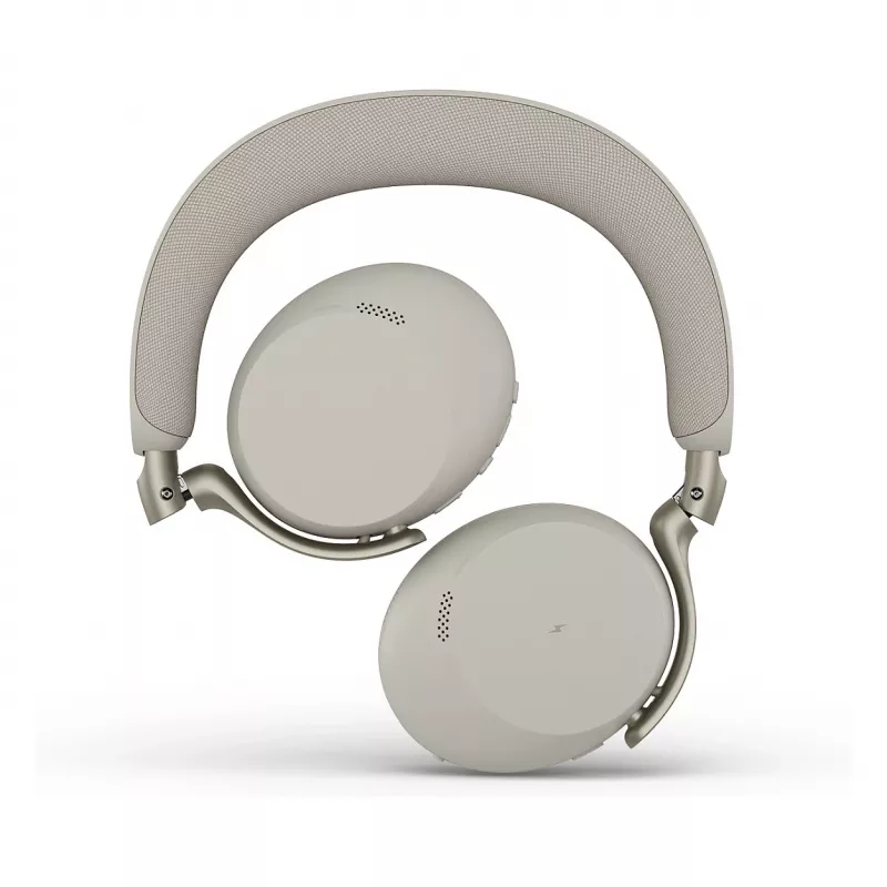Jabra Evolve3 75 UC draadloze on-ear Bluetooth-headset met ruisonderdrukking en Link 390c adapter (Warm Grey)