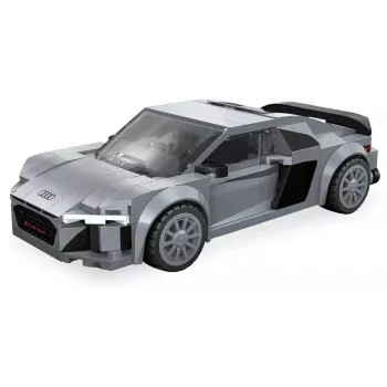 Jamara CaDA Audi R8 Coupé 1:24 schaal bouwstenenset – 272 onderdelen, grijs, vanaf 8 jaar