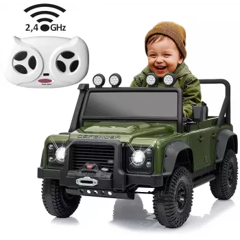 Jamara ride-on Land Rover Defender 110 SVX groen 2,4GHz Li-Po