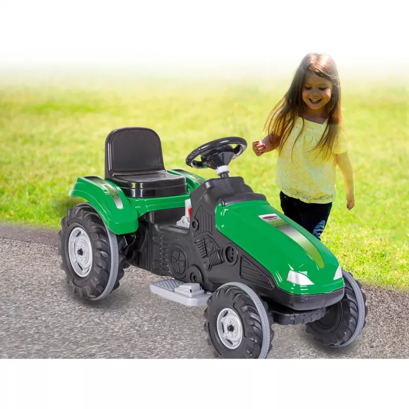 Jamara Ride-on Tractor Big Wheel 12V Groen 3+