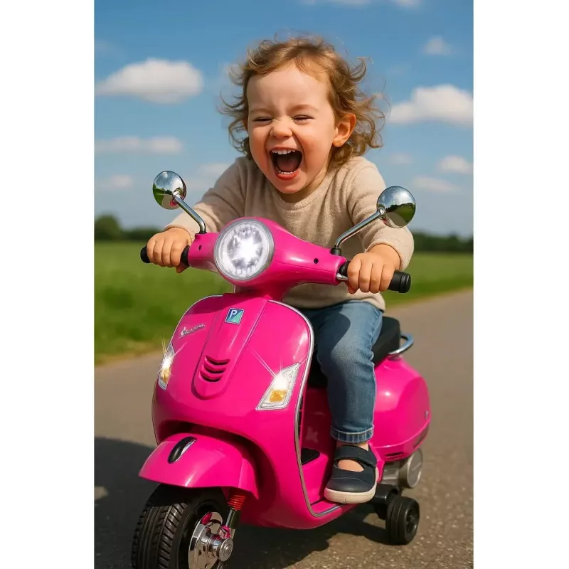 Jamara ride-on Vespa GTS 125 roze Li-Power 12.6