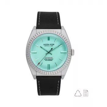 JASON HYDE JH10015 unisex horloge 40mm zwarte wijzerplaat zwarte stoffen band