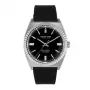 JASON HYDE MAN JH10025 40mm analoog kwartshorloge met zwarte wijzerplaat en roestvrijstalen Milanese mesh-armband
