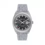 JASON HYDE MAN JH30001 40mm quartz horloge zwarte wijzerplaat zwarte stoffen band