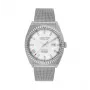 JASON HYDE MAN JH30003 analoog quartz horloge 40mm blauwe wijzerplaat bruine leren band