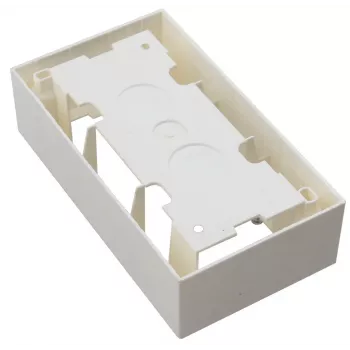 JAVEL opbouw dubbel stopcontact 4-modulig M45 wit