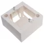 JAVEL Opbouw enkelbox voor 2 modules M45, 1M, 45x45, wit