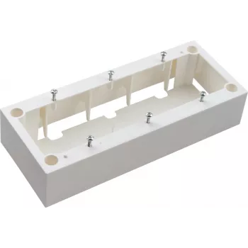 JAVEL opbouw driedubbele doos 6 modules M45 wit