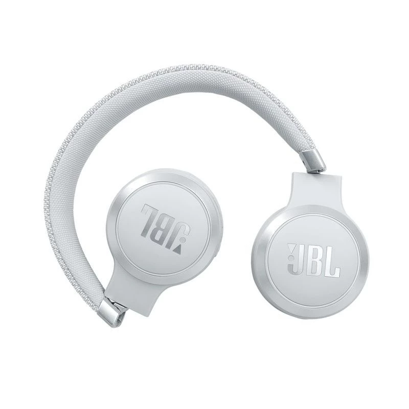 JBL Live 460NC draadloze on-ear koptelefoon met actieve ruisonderdrukking, wit
