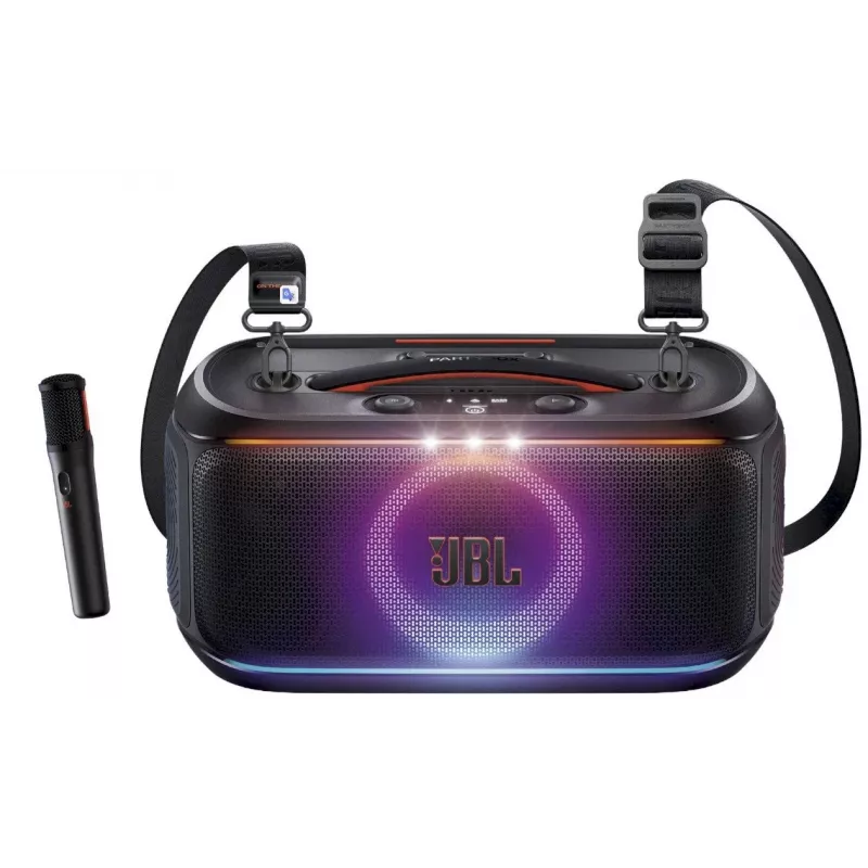 JBL Partybox On-The-Go 2 Bluetooth-luidspreker – zwart, 100 W RMS, IPX4, TWS