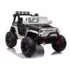 JC666 Politieauto kinderelektroauto met LED-verlichting, MP3 en afstandsbediening Wit