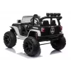 JC666 Politieauto kinderelektroauto met LED-verlichting, MP3 en afstandsbediening Wit