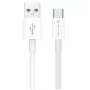 Jellico B1 duurzame zachte universele USB naar USB-C data- & fast-PD-20W-oplaadkabel 1m wit