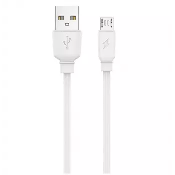 Jellico B15 durable-soft universele micro USB naar USB data- & fast 3.1A oplaadkabel 1m wit