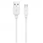 Jellico B15 durable-soft universele micro USB naar USB data- & fast 3.1A oplaadkabel 1m wit