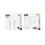 Jellico IP15 Geweven Katoen iPhone 15 / 16 USB-C naar USB-C Data- & Fast-PD-60W-oplaadkabel 1m Wit