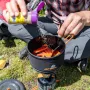 Jetboil 1,5L keramische kookpan - campingkookpan met FluxRing, hardgeanodiseerd aluminium, antiaanbaklaag, opvouwbare handgrepen