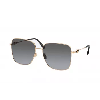 JIMMY CHOO HESTER-S-2M2 Dames zonnebril - zwart montuur, grijs verlopende glazen, 59 mm
