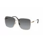 JIMMY CHOO HESTER-S-2M2 Dames zonnebril - zwart montuur, grijs verlopende glazen, 59 mm