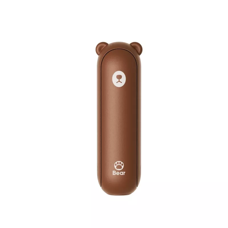 JISULIFE handventilator 8 bruin - draagbare oplaadbare miniventilator met powerbankfunctie