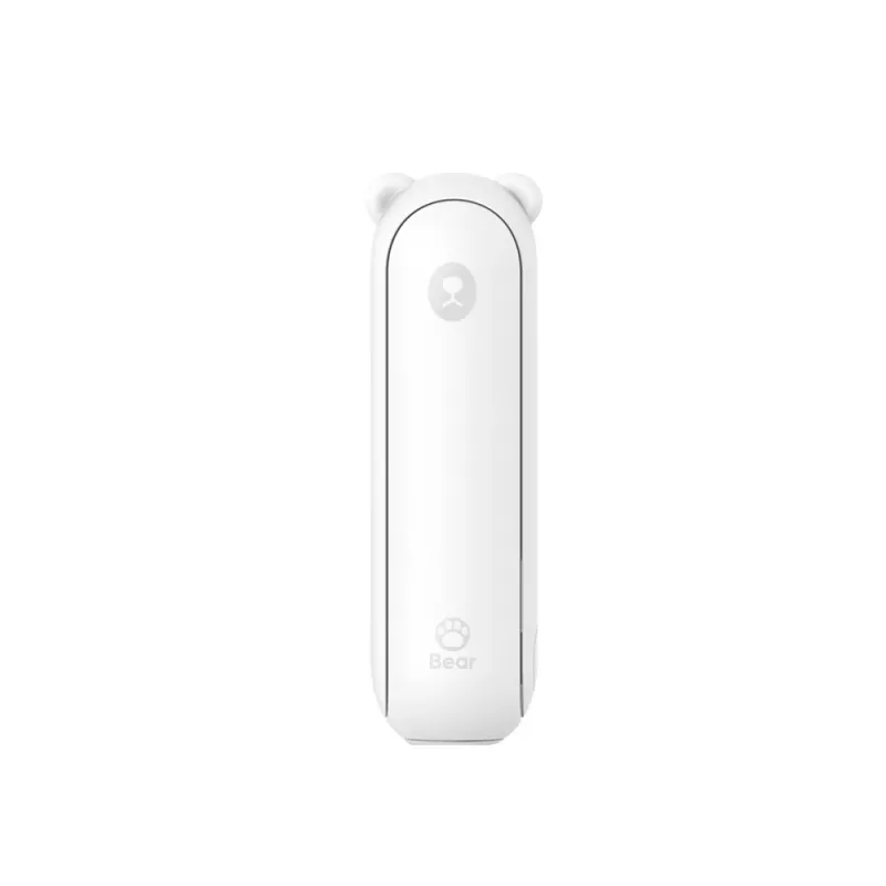 JISULIFE handventilator 8 Plus White - 5000mAh, USB-C, 46u accuduur, led-display, powerbank